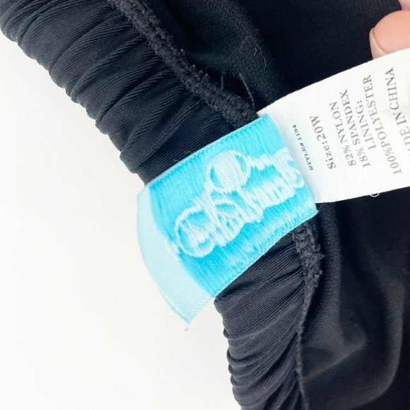 Beach Belle 20W Womens Black Swim Bottoms Shorts - Picture 5 of 7